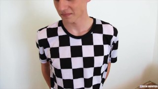  CZECH HUNTER 487 - Hot Blonde Twink Takes On A Dick With Pleasure