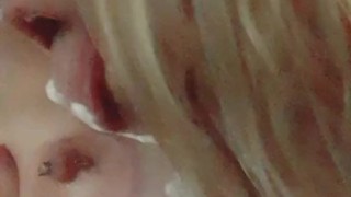 Whipped Cream Titty Licking and Sucking