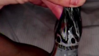 MILF plays while daddy’s away. my pipe in her pussy