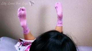 Japanese Uncensored Tabi Sockjob White Sock Sockjob POV BJ Feet View