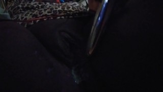Solo play time - creamy ebony goddess pussy