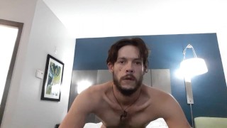 Playful Viking twunk Jackin' off and fisting