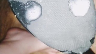 Lizzy spits on shoes