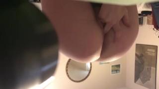 Baby girl plays with herself