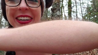 Nude Christmas Tree Forest Walk