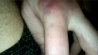 man Anal play with huge dildo 