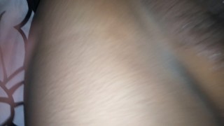 Quick cum inside her pussy