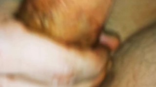 Big dick handjob and cum close up
