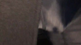 Walking with HUGE BULGE in Public in Tight SPANDEX Shorts