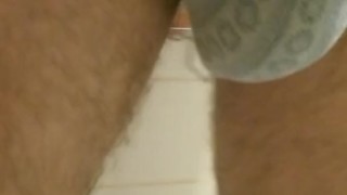 Inflating my Dick in my underwear then playing a bit with it.