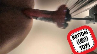 FAAK DRAGON DILDO on my FUCK MACHINE (Bottomtoys : Links bio)