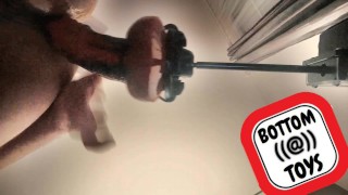 FAAK DRAGON DILDO on my FUCK MACHINE (Bottomtoys : Links bio)