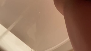 MILF public pissing