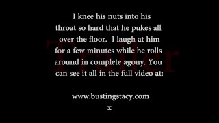 "A Date With My Knee" Trailer, BallbustingStacy Tinder Date, Painful Knee to His Weak Balls