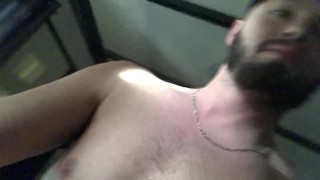 Asher Devin Testing out some new restraints and blindfold