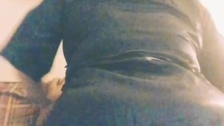 Pawg babe Throat and pussy tease
