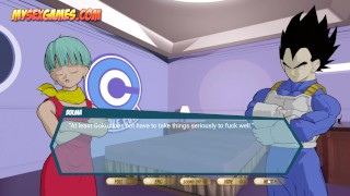 Dragon Ballz - Goku and Vegeta DP fuck with Bulma