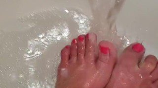 Hot And Soapy Soak For Cute Feet