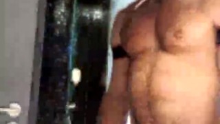 CAM4 , webcam, shower in fetish gear, muscle show (Paul Europe)