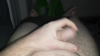 Dude masterbating alone