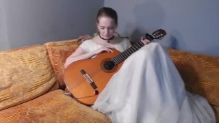 Virgin Bride Blows her Stepbrother on Wedding Day