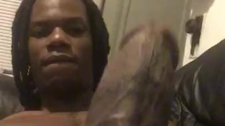 Showing off big dick