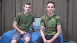 ActiveDuty Army Boys Jerk Off & Fuck