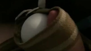 Hands free cum with magic wand