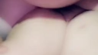 Chubby milf fucked by hubby with snapchat filter