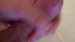 Teen masturbates and cums in sink