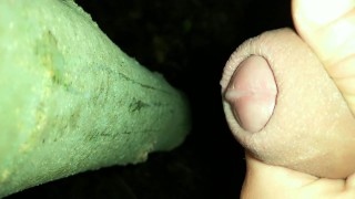 I added my cum on " cruising cum tree " ( close up cumshot )