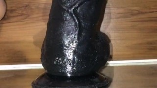 anal fast fucking big black dildo pov
