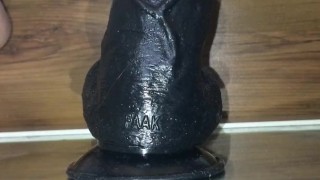 anal fast fucking big black dildo pov