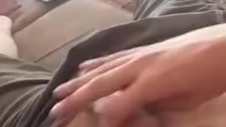 Afternoon wank on sofa