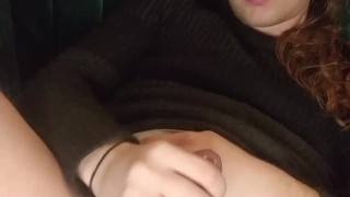 Long haired guy masturbates, talks dirty, fingers ass, and self-facials ;)