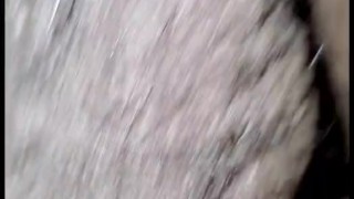 ASMR BHM dick pumping in Ebony BBW pussy, ball slaps, creams on dick.