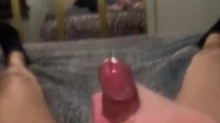 HUGE SLOW MO CUM SHOT .. nut so good it hit the camera