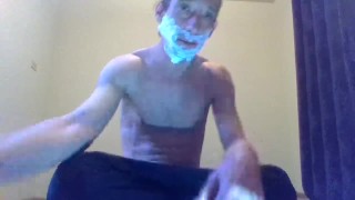 Transgirl Shaving Her Face
