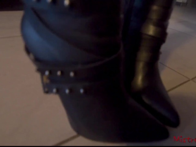 Mistress Boots With High Heels (pov) - Hot Mistress Kym 