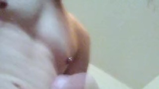 Showing My Bound Non-Op Clit
