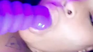 Wet fuzzy black pussy