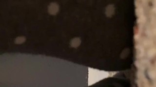 Teen girl socks up close POV 