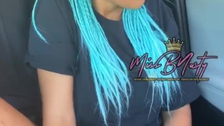 MissBNasty horny and hungry in the drive thru