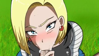 DragonballS Android 18 - POV REAL blowjob By MissKitty2K Gameplay