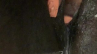 BLACK PHAT PUSSY CUMMING