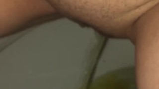 Papa Bears POV of watching Mama Bears 1st morning pee on Boxing Day Holiday