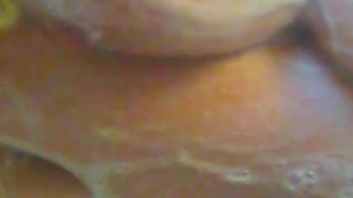 Big titties getting all wet and soapy