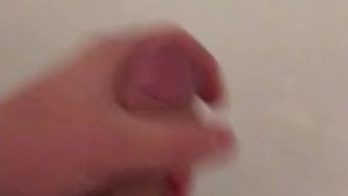 Teen wanks and cums in sink