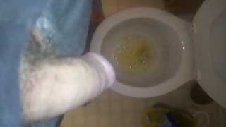 Guy Peeing 