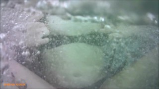 Milf at jacuzzi pool massage small tits and pussy